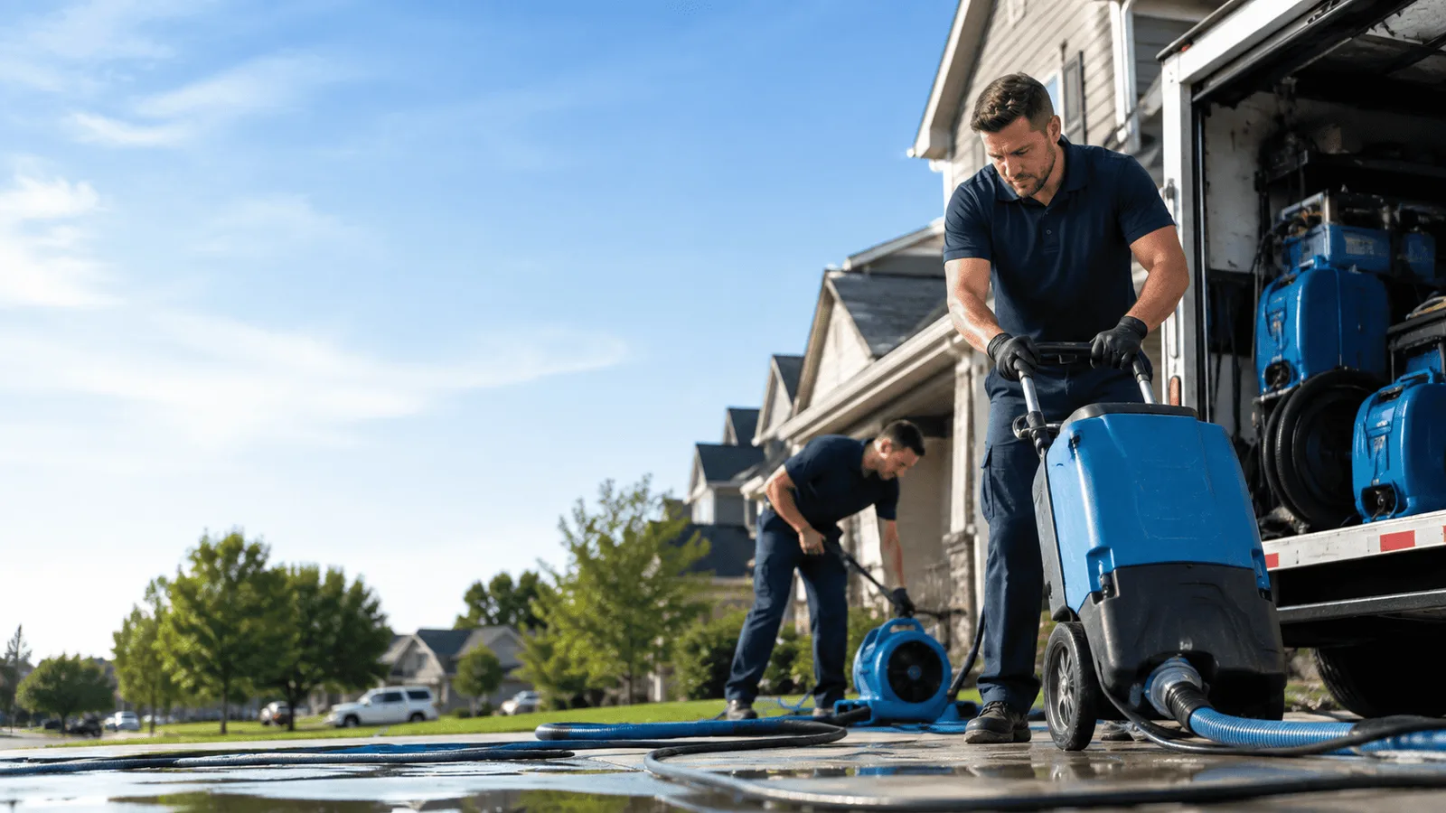 Dehumidification being performed in Eatonton, GA